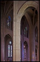 Detail of gothic-style vaulted arches, Grace Cathedral. San Francisco, California, USA (color)