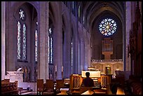 Church organist playing inside Grace Cathedral. San Francisco, California, USA ( color)