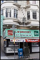 Grocery store. San Francisco, California, USA (color)