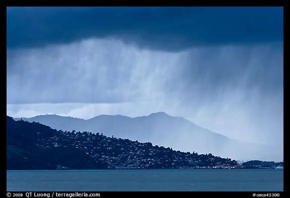 Storm clouds across the San Francisco Bay. California, USA (color)