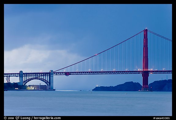 Storm over the Golden Gate Bridge. San Francisco, California, USA (color)