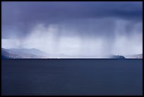 Dark storm over San Francisco Bay. California, USA (color)