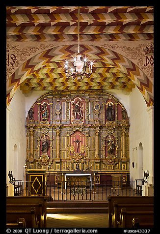 Altarpiece, Mission San Francisco de Asis. San Francisco, California, USA (color)
