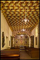 Interior of the Mission Dolores Chapel. San Francisco, California, USA