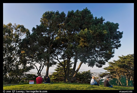 Buena Vista Park. San Francisco, California, USA (color)