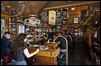 Inside Vesuvio saloon, North Beach. San Francisco, California, USA (color)