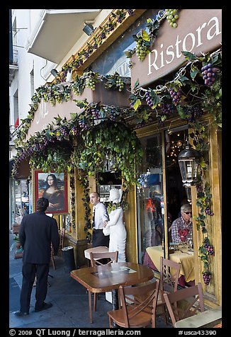 Italian restaurant, Little Italy, North Beach. San Francisco, California, USA