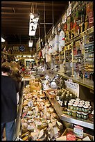 Inside Italian gourmet grocery store, Little Italy, North Beach. San Francisco, California, USA (color)