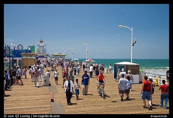 On the Santa Monica Pier. Santa Monica, Los Angeles, California, USA