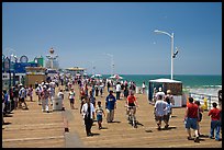 On the Santa Monica Pier. Santa Monica, Los Angeles, California, USA (color)