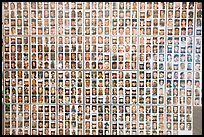Photos of soldiers fallen in Iraq, Arlington West. Santa Monica, Los Angeles, California, USA (color)