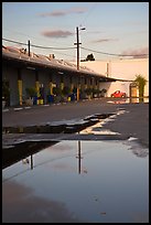 Bergamot Station art galleries, late afternoon. Santa Monica, Los Angeles, California, USA (color)