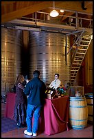 Couple tasting wine. Napa Valley, California, USA