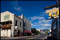 Old town main street, Yreka. California, USA (color)