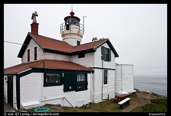 Battery Point Lighthouse, Crescent City. California, USA (color)