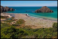 Navarro River estuary. California, USA (color)