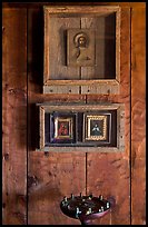 Christian orthodox icons, Fort Ross Historical State Park. Sonoma Coast, California, USA