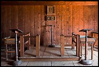 Russian chapel interior,  Fort Ross Historical State Park. Sonoma Coast, California, USA ( color)