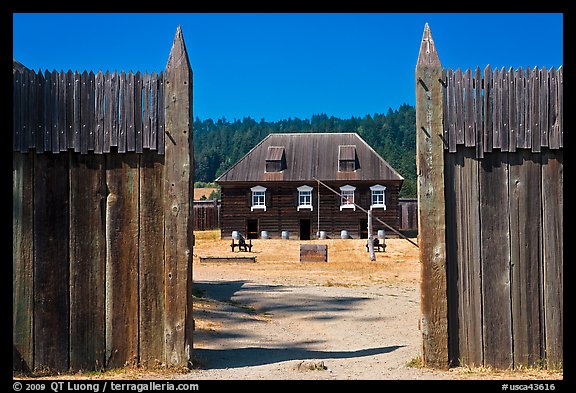 Fort Ross. Sonoma Coast, California, USA (color)