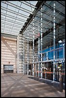 Building entrance, California Academy of Sciences, Golden Gate Park. San Francisco, California, USA ( color)