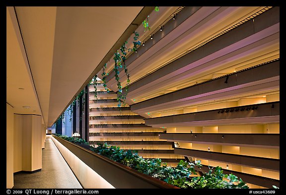 Hyatt Grand Regency hotel interior. San Francisco, California, USA