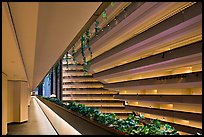 Hyatt Grand Regency hotel interior. San Francisco, California, USA ( color)