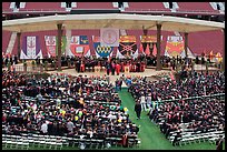 Beginning of commencement ceremony. Stanford University, California, USA