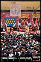 Justice Anthony Kennedy address new graduates at commencement. Stanford University, California, USA