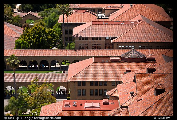 Mauresque architecture in Main Quad. Stanford University, California, USA