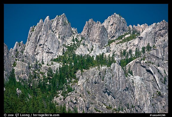 Castle Crags, Castle Crags SP. California, USA (color)