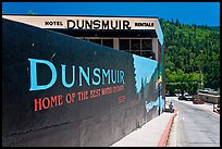 Home of the best water on earth mural, Dunsmuir. California, USA