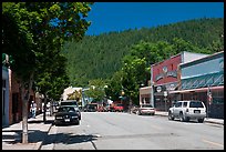 Main street, Dunsmuir. California, USA