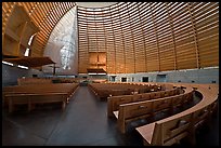 Oakland Cathedral interior, designed by Craig Hartman. Oakland, California, USA ( color)