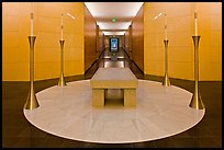 Altar in the mausoleum, Oakland Cathedral. Oakland, California, USA (color)