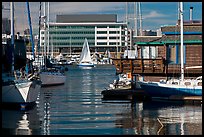 Yachts and houseboats, Alameda. Oakland, California, USA