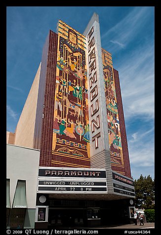 Paramount Theater. Oakland, California, USA (color)