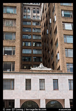 Historic high rise building. Oakland, California, USA (color)