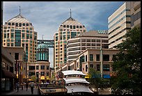 City center mall and Federal building. Oakland, California, USA (color)