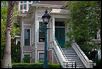 Historic house, Preservation Park. Oakland, California, USA (color)