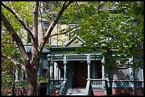 Victorian house, Preservation Park. Oakland, California, USA (color)