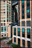 Base of Federal towers. Oakland, California, USA