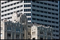 Historic and modern high rise buildings. Oakland, California, USA