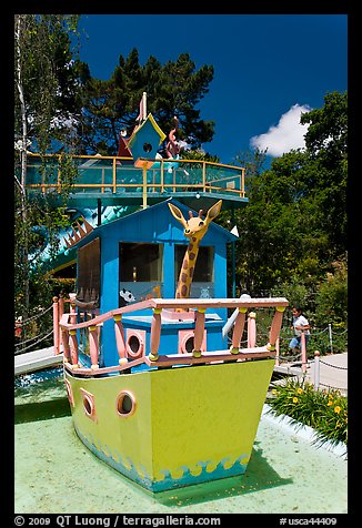 Boat, Children Fairyland. Oakland, California, USA (color)