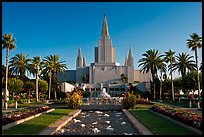 Oakland California LDS (Mormon) Temple. Oakland, California, USA (color)