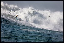 Surfing Mavericks. Half Moon Bay, California, USA