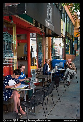 Cafe. Berkeley, California, USA (color)