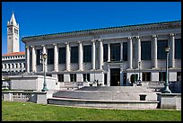 Library and Campanile, University of California. Berkeley, California, USA (color)