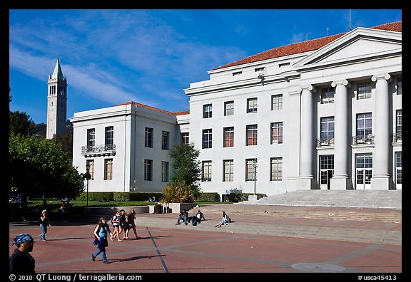 Sproul Plazza, California at Berkeley. Berkeley, California, USA (color)