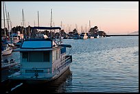 Berkeley Marina at sunset. Berkeley, California, USA ( color)