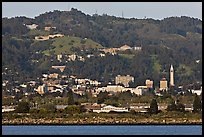 Berkeley hills seen from the Bay. Berkeley, California, USA